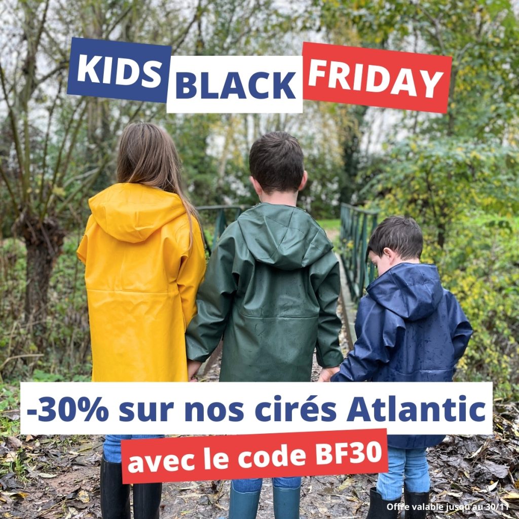 Black Friday cirés enfant -30% avec le code BF30 jusqu'au 1er décembre 2025